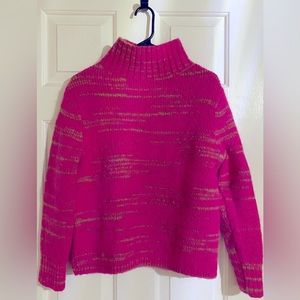 Petite Italian spacedye fuschia pink Xs sweater